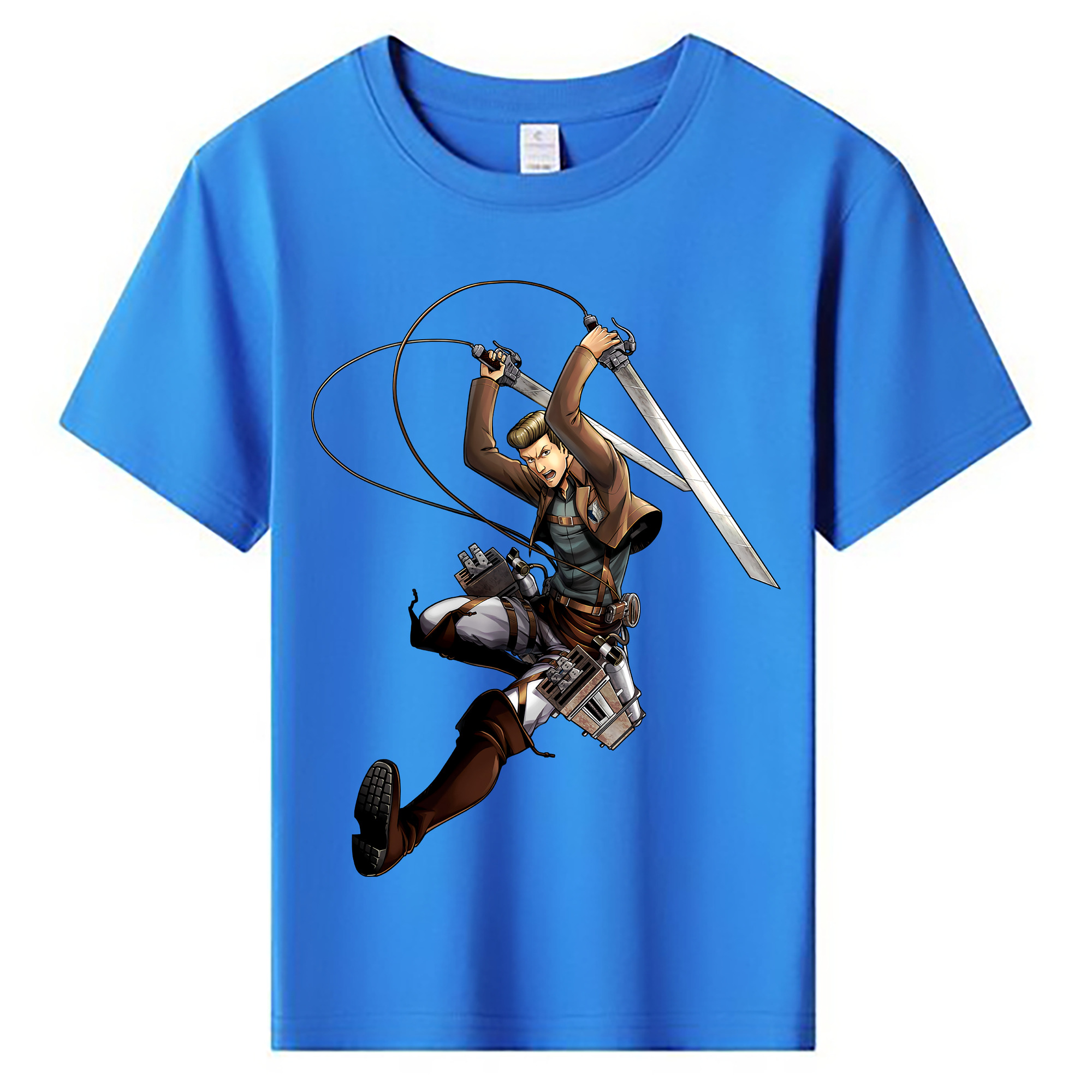 （画像用） 進撃の巨人 Attack on Titan 綿100％キッズTシャツ（フロントプリント）